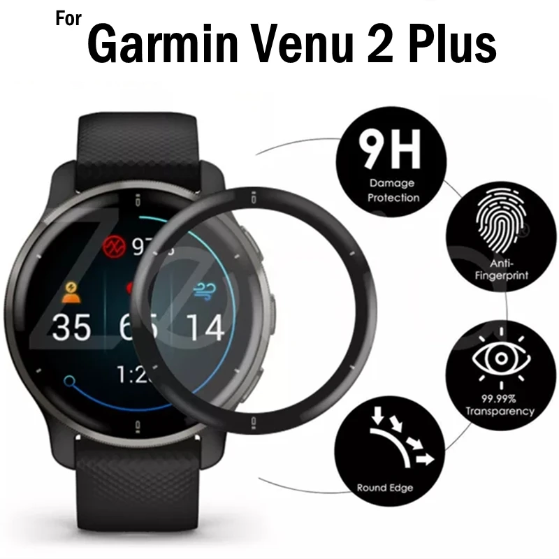

For Garmin Venu 2 Plus Smart Watch Screen Protector Soft Protective Film Venu2plus Protect Cover For Garmin Venu2 Plus Not Glass