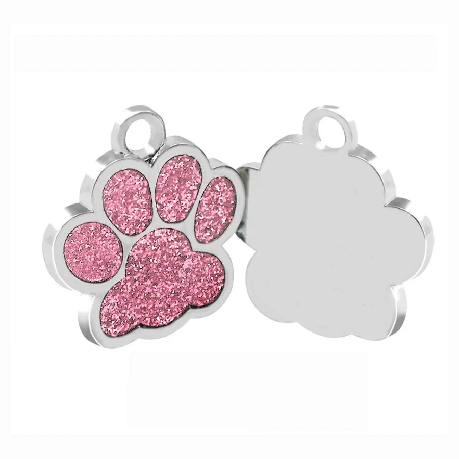 

Personalized pet paw dog tag id pet pendant pendant alloy accessories can be laser engraved