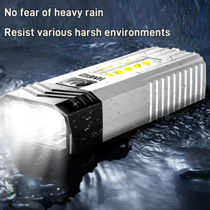 

Перезаряжаемый светодиодный портативный фонарик высокой яркости, 2 шт.