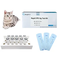 monggo q feline panleukopenia fpv test cat aid diagnostic kit pet hospital veterinary exam 10 packed cat health aids home use