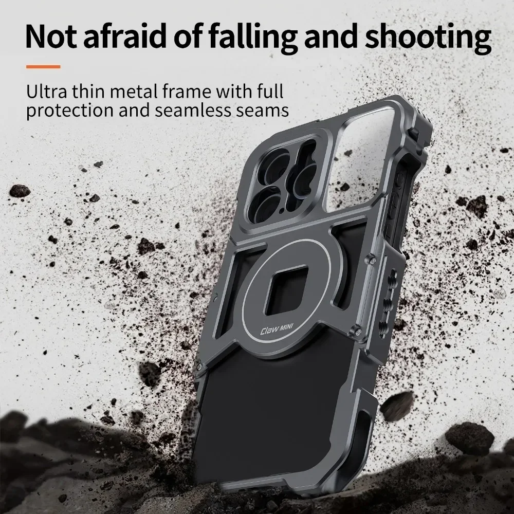 Магнитная быстросъемная клетка для телефона ручка видеооблогума iPhone15 Pro Max