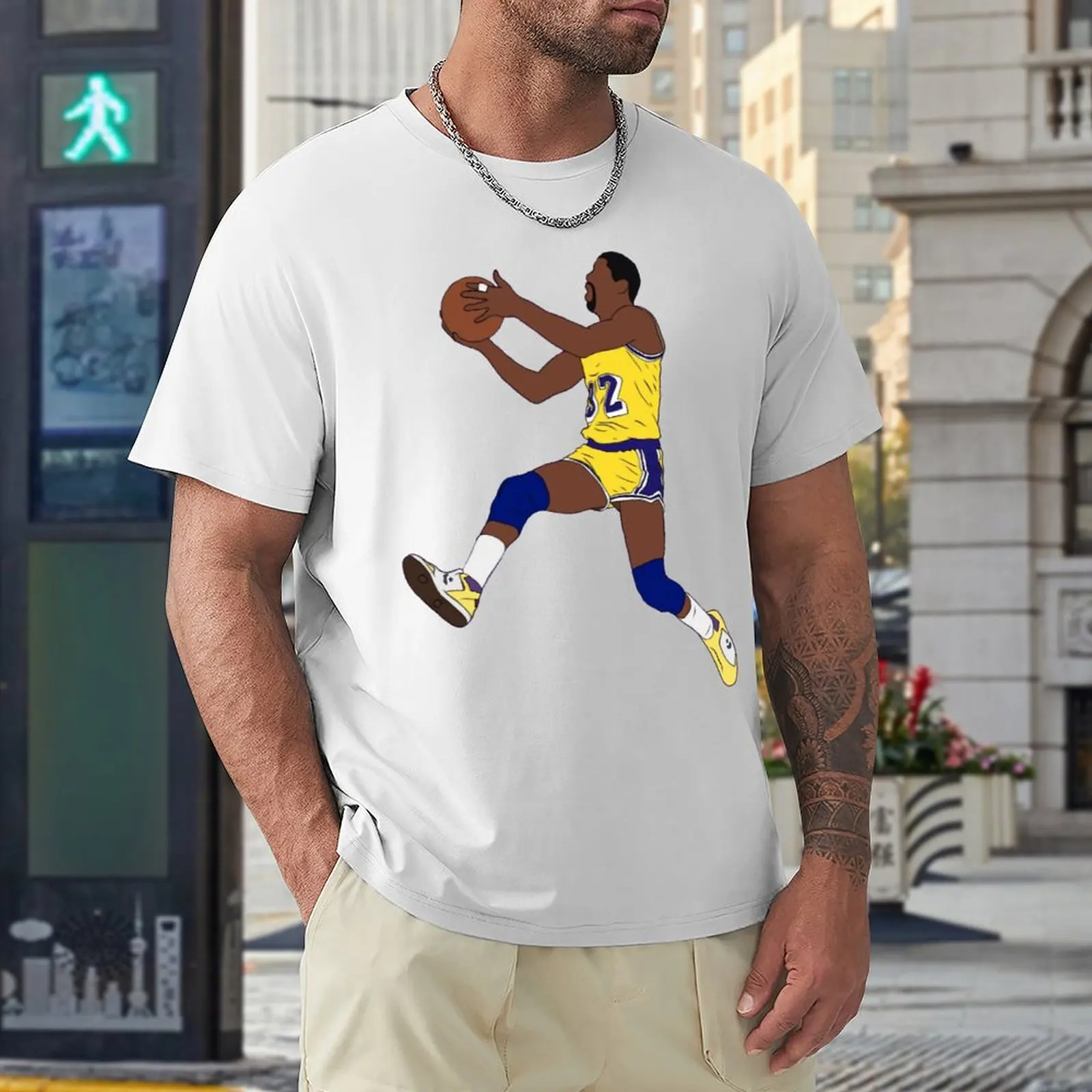 

Basketball Player Graphic Cool Magics And Johnsoner 2023 Basketball Stars (2) Champion T-shirts High Quality Motion Fitness Eur