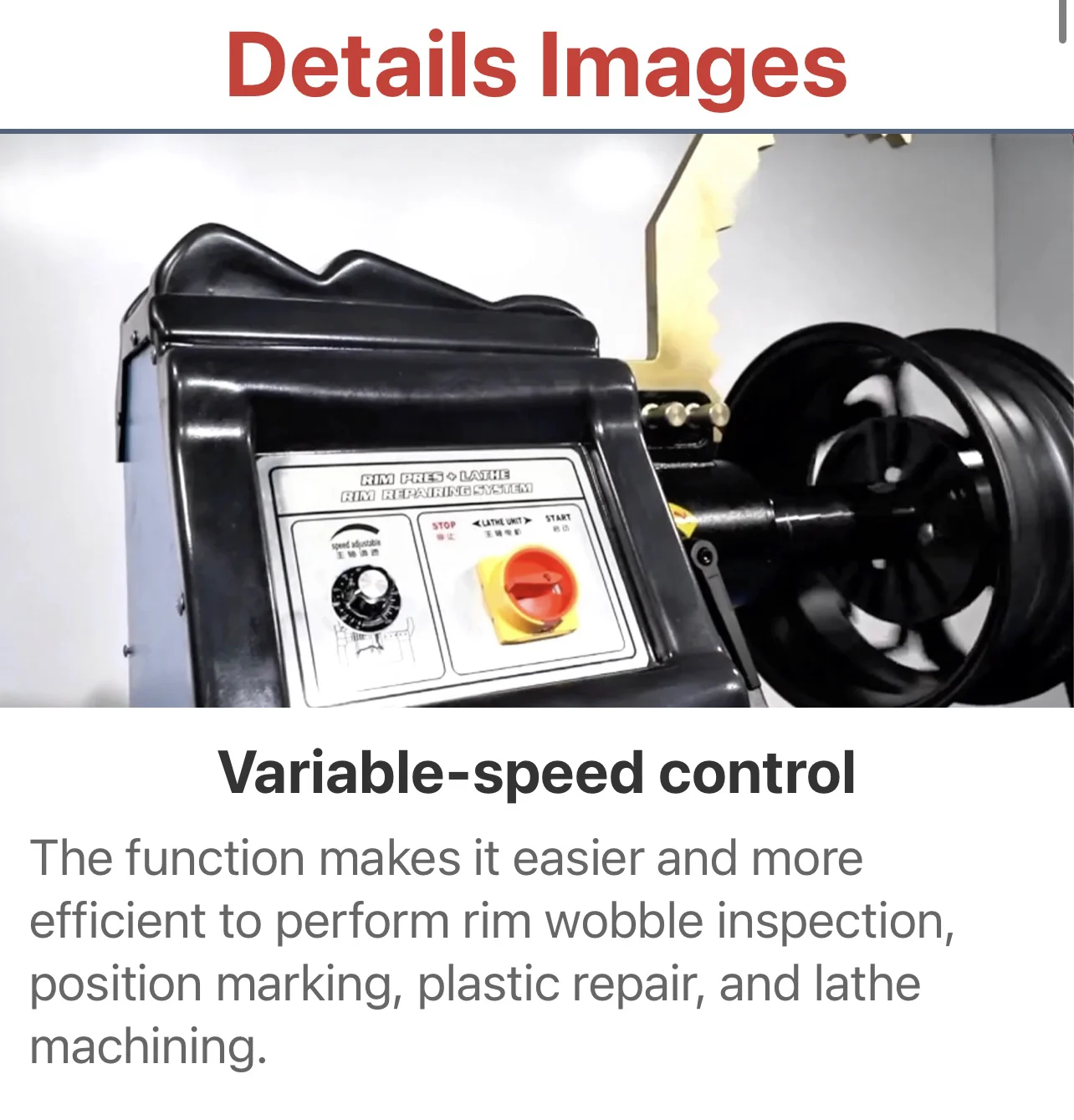 HC-895 Автоматическая машина для выпрямления обода с краном Ремонт Токарный станок