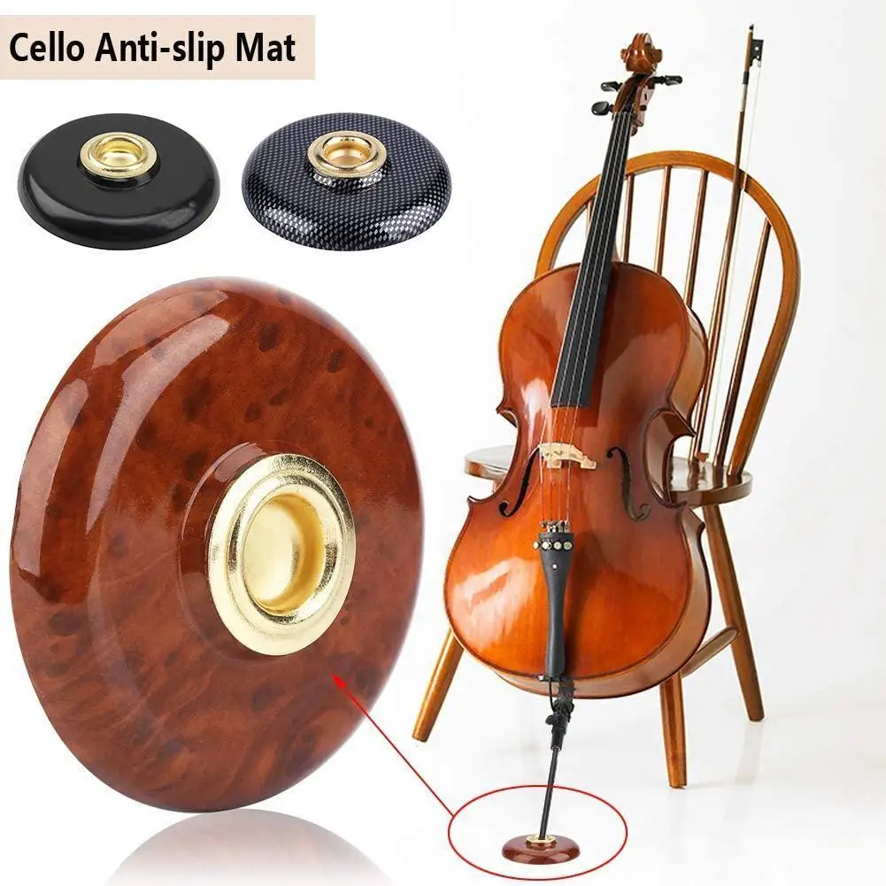 Cello Endpin Stopper Black Anti-Slip Mat Endpin Stand Rest Holder Round Pad Accessories Support For Cello Music Accesoriz B2Q1