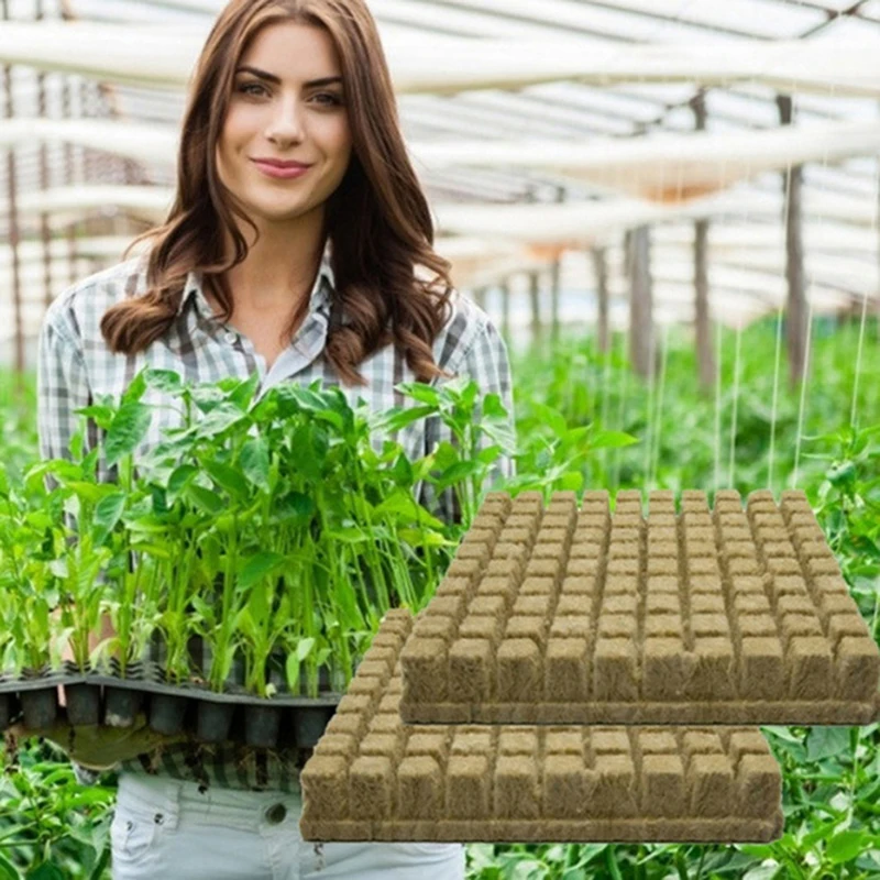 

50Pcs Ventilative Hydroponic Grow Agricultural Media Compress Cubes