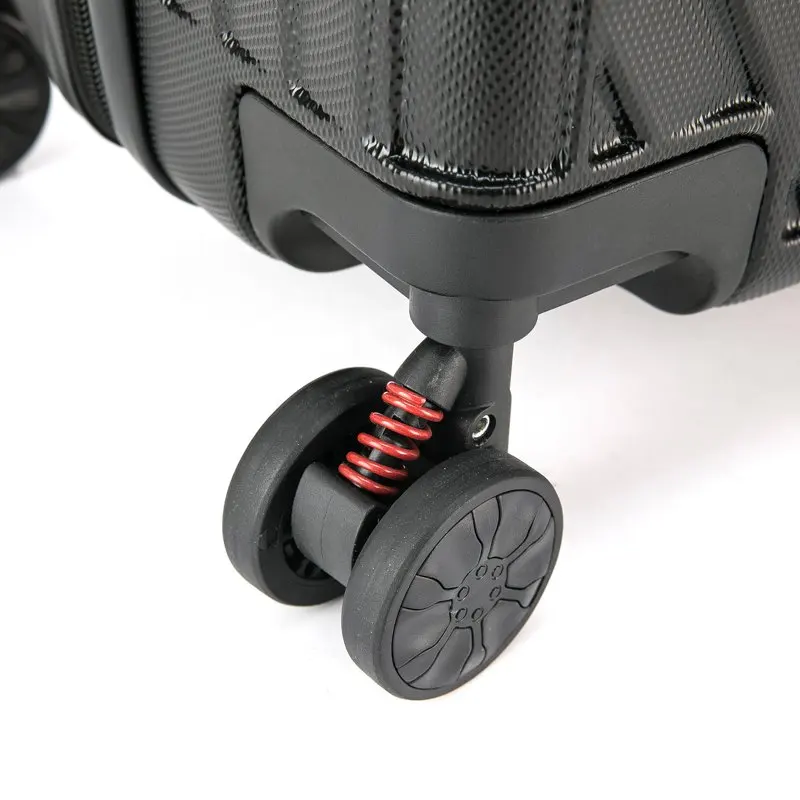 STRATOS lightweight hardside spinner 20 inch carry-on Black