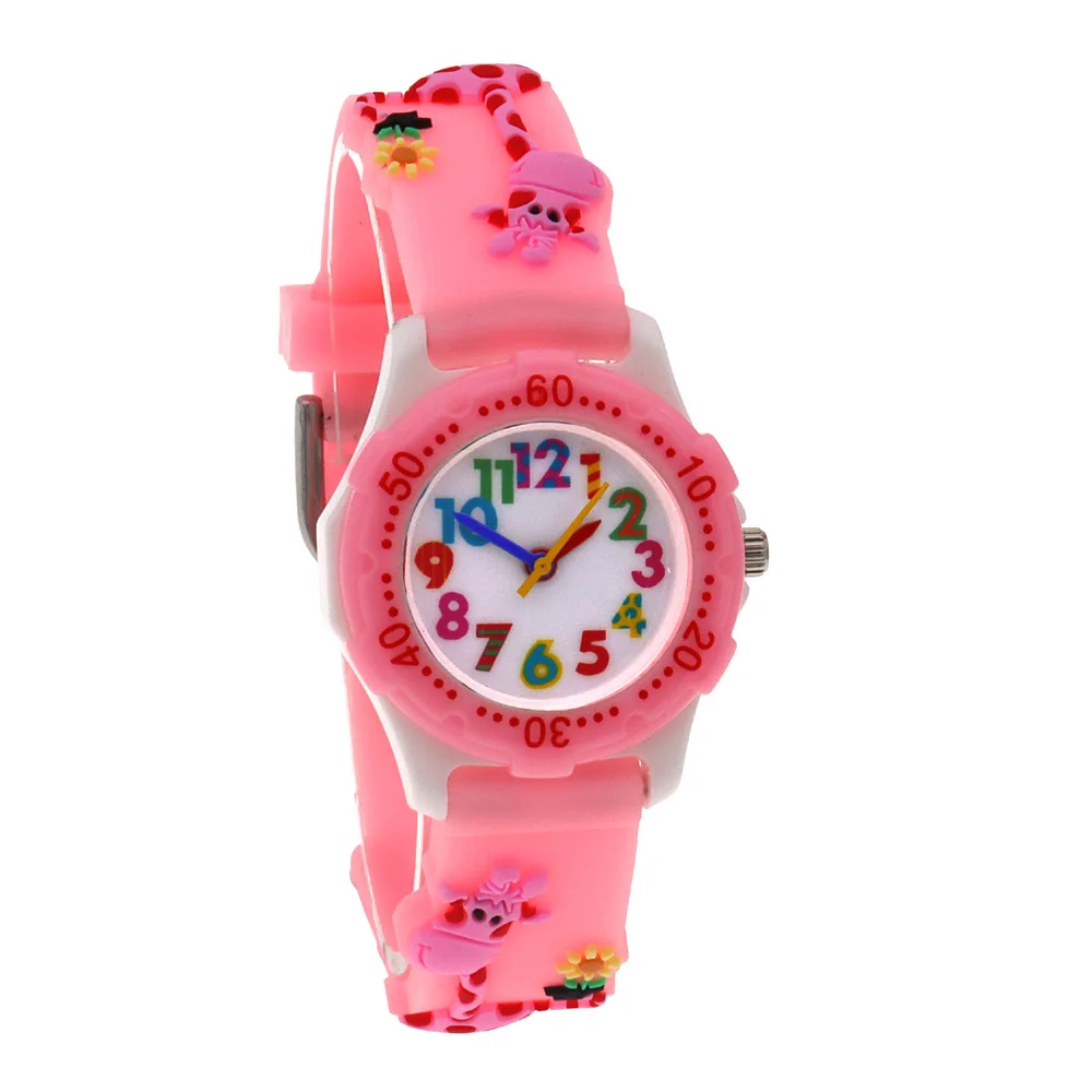 Новые детские часы с силиконовым ремешком, Мультяшные часы, детские наручные часы, часы с ремешком в виде жирафа, цветные мини-часы