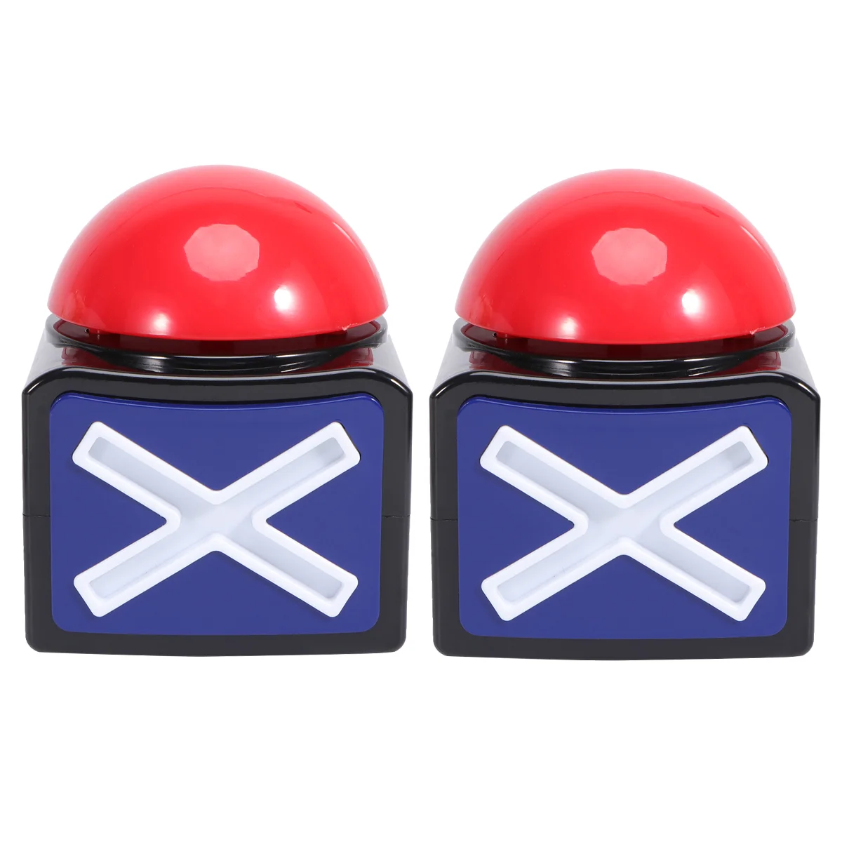 

Game Answer Buzzers Alarm Buttons Sound Play Button Show Party Contest Answer Button Props 2Pcs Without Red Pushers