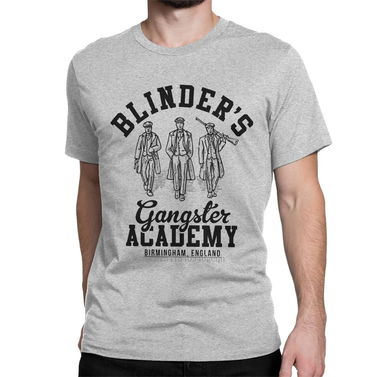 

Peaky Blinders Gangster Academy Birmingham T-Shirts Men Gangster Funny Pure Cotton Tees Short Sleeve T Shirt Plus Size Tops