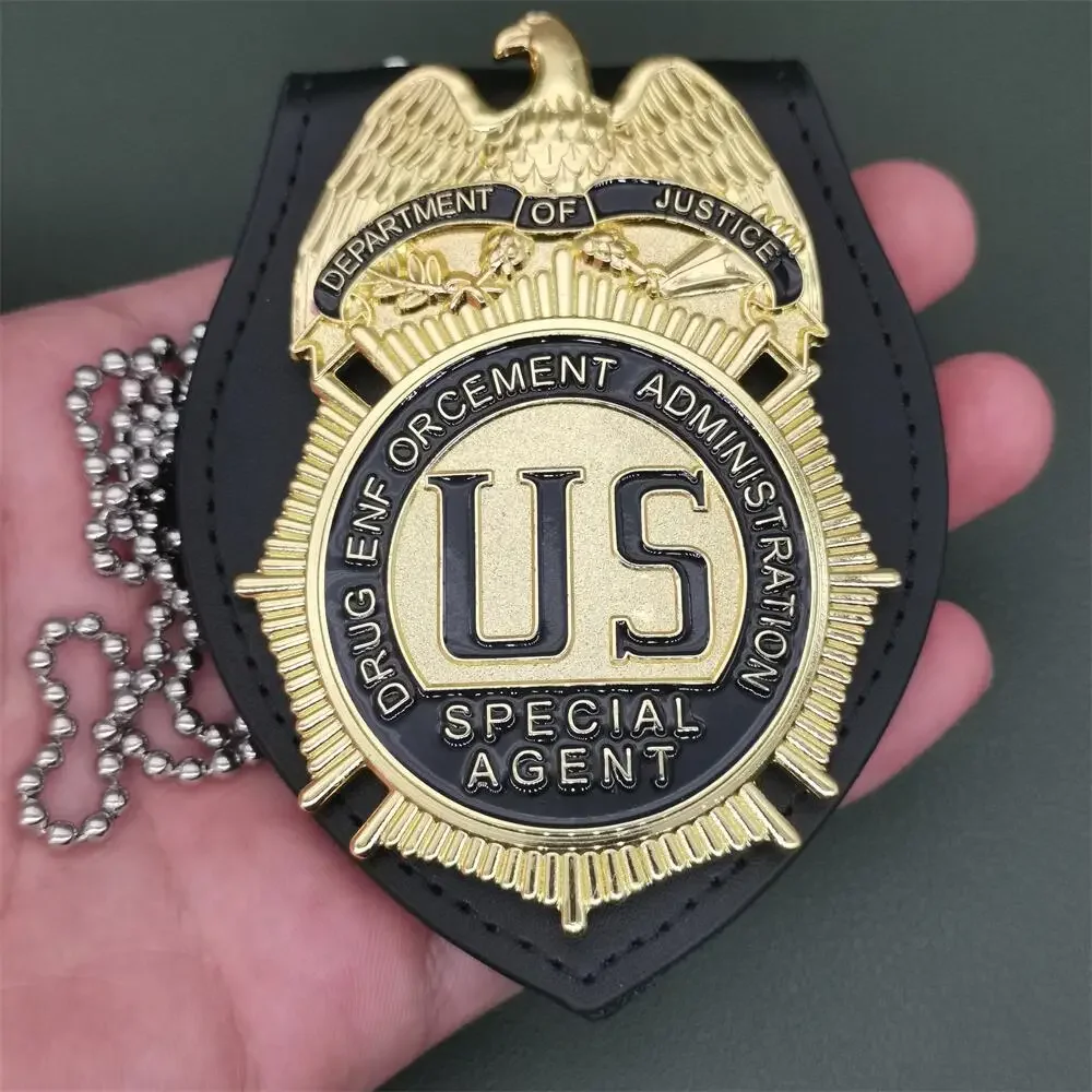

U.S. Drug Enforcement Administration Special Agent Metal Badge Cosplay Detective Movie Props Halloween Gift
