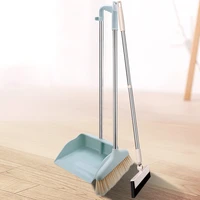 floor cleaning rotatable broom and dustpan set wall mount broom dustpan comb standing swivel limpieza hogar home accessories