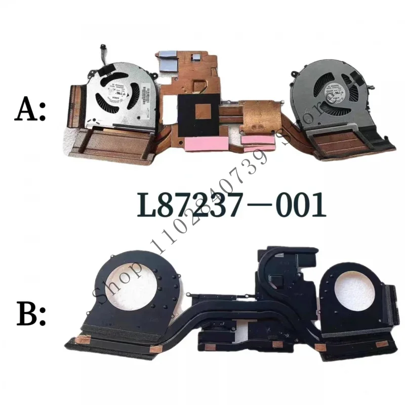 WYORESY новый оригинальный для HP 15-DH радиатор процессора и графического вентилятор