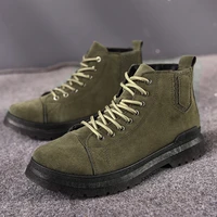 boots for men free shipping army boots retro british style men martin boots non slip work shoes suede high top man casual shoes