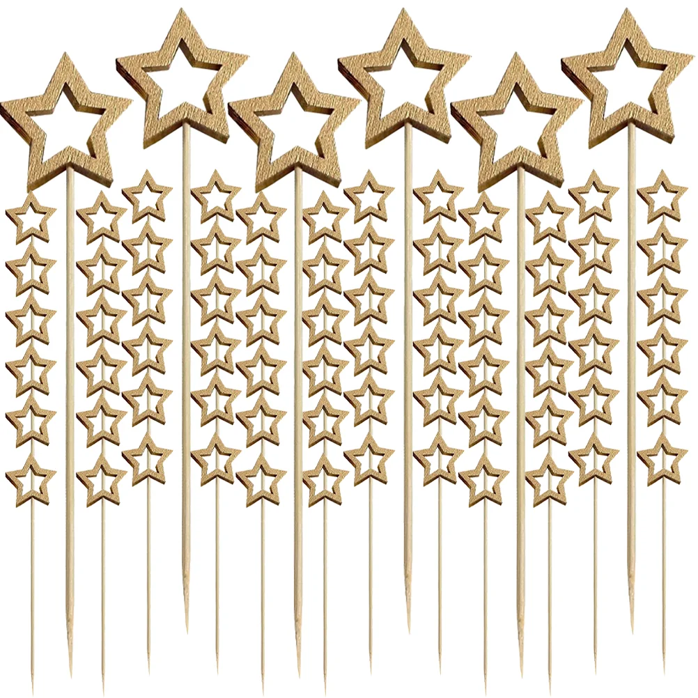 

Fruit Cake Bamboo Stick Cocktail Decor Home Supplies Food Sticks Dessert Picks Appetizer Decoration