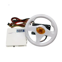 childrens entertainment game machine fire car racing game board 31 in 1 pcb with colorful steering wheel