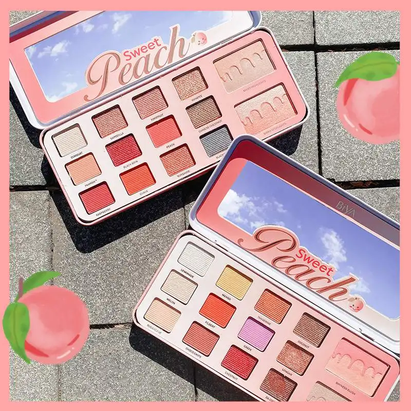 

Палитра водостойких теней для век Biya, 12 цветов, для женщин