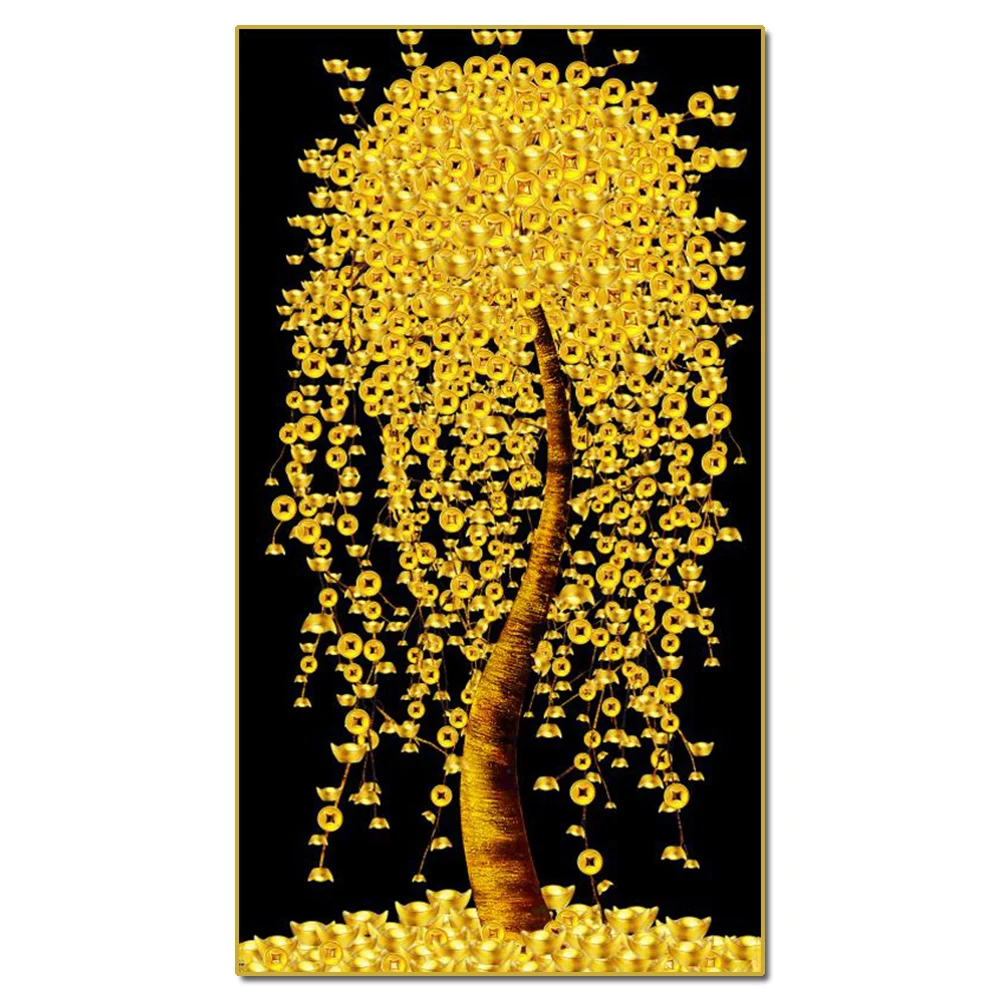 

5D DIY Diamond Painting Tree Diamond Mosaic Embroidery Kit Fortune Tree Landscape Cross Stitch Home Decor Wall Art Painting