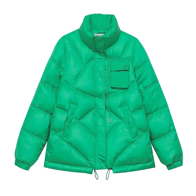 New Winter Jacket Women Parkas Long Sleeve Thick Down Cotton Padded Parka Female Jacket Short Coat Slim Warm Outwear
