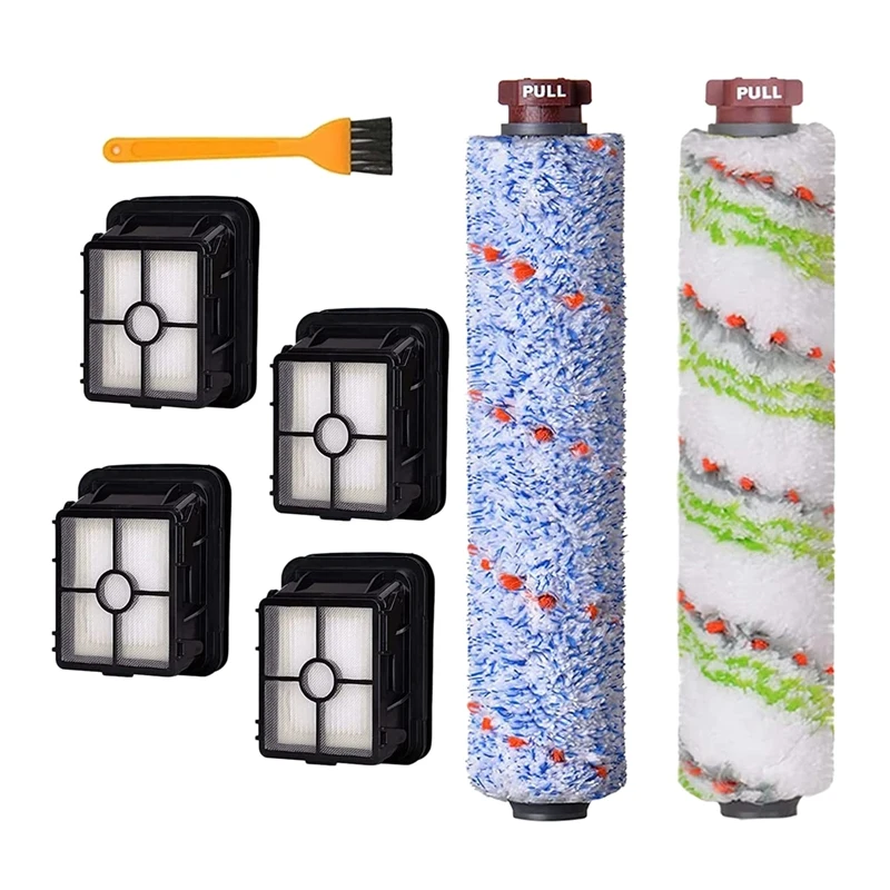 

1868 Multi-Faceted Brush Rolls And 1866 Filters Suitable For Bissell Crosswave 1785 2306 2551 Series Vacuum Cleaners