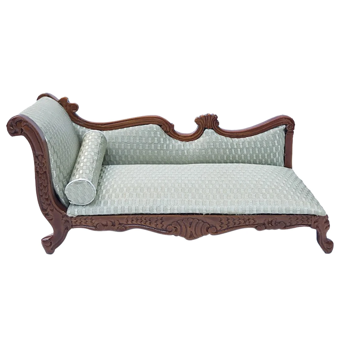 

1/12 Dollhouse Mini Sofa Couch Miniature Furniture Living Room Sofa Lounger Dollhouse Accessories