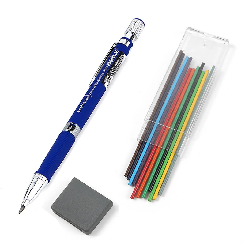 

Pencils Stationery 2.0mm Lead For Writing Art Mechanical Drawing Sketch Automatic Colorful Set Supplies Pencil Pencil Tools