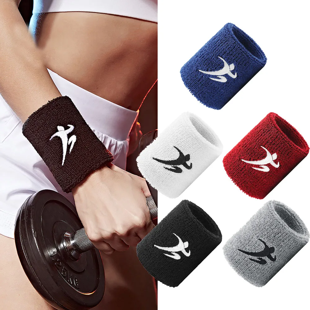 

Unisex Sport Wristband Sweat Running Fitness Bracer Tennis Basketball Bracer Volleyball Hand Band Sports Accessories 5Colors