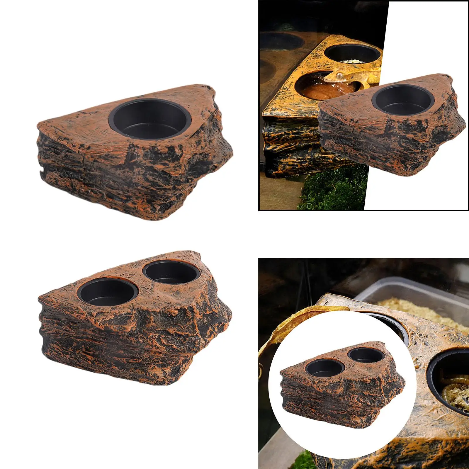 Кормушка для рептилий блюдо корма кормушка воды геккона ящерицы хамелеона