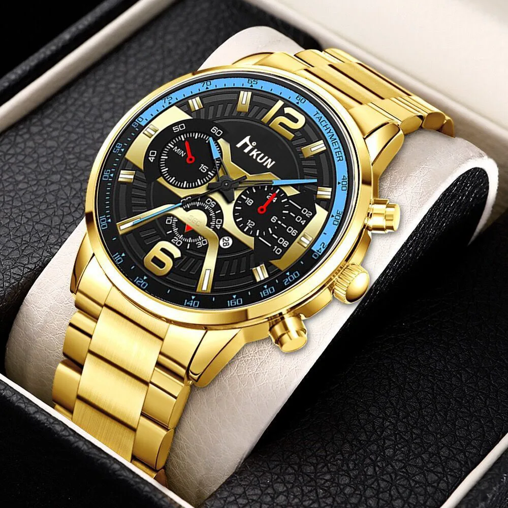 

Wrist Watches For Men Mens Watch New Concept Personality Trend Steel Band Watch Quartz Watch With Calendar Relogio Masculino