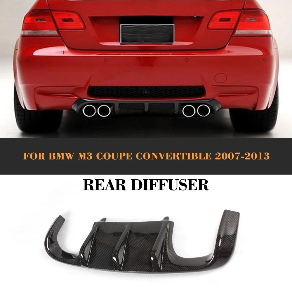 

Автомобильный задний бампер из углеродного волокна, диффузор спойлера ДЛЯ BMW E92 E93 Coupe M3 2007-2013, Трансформер Non E90, 4 двери, Черный FRP