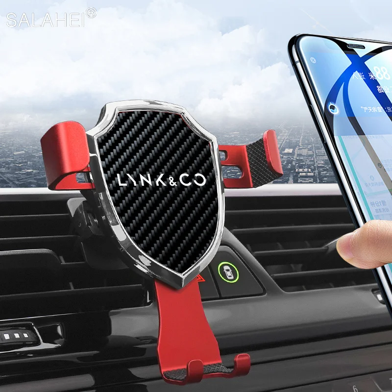 

Gravity Car Mobile Phone Holder Air Vent Clip Mount Stand GPS Support For Lynk & Co 01 02 03 05 06 09 For iPhone Xiaomi Samsung