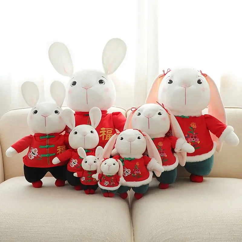 

Kawaii Bunny Plush Rabbit Baby Toys Soft Cloth Stuffed Animals Rabbit For Home Decor Marry Christmas Children's Gift