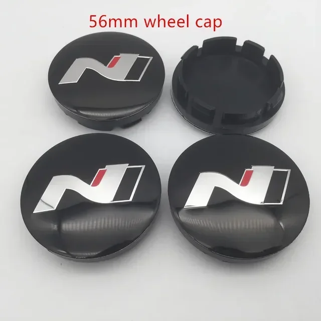 

4 шт., 56 мм, 60 мм, N-линия, центральная крышка колеса автомобиля, крышка ступицы, значок Nline, эмблема, наклейка, Стайлинг автомобиля для аксессуаров Hyundai