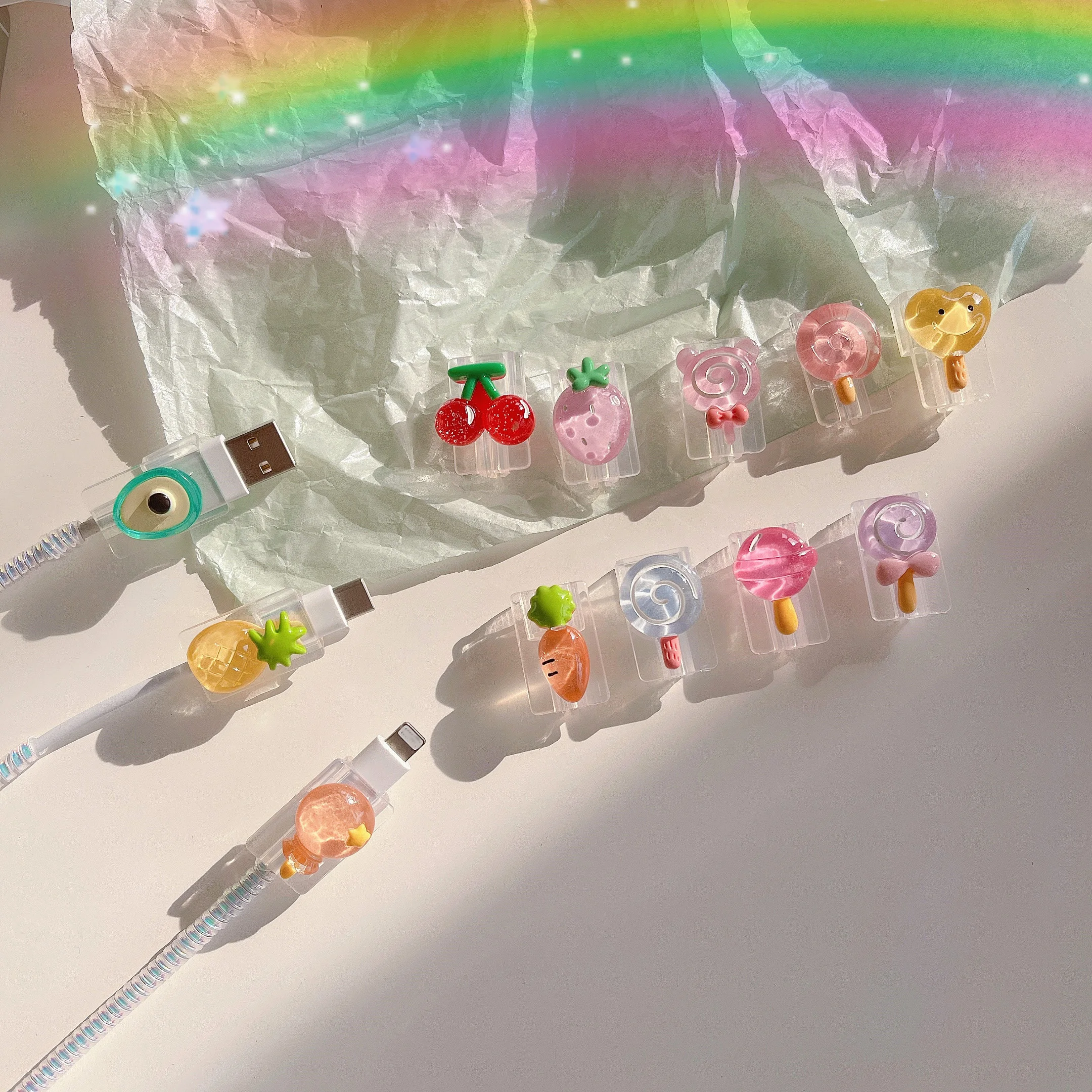

USB-протектор для кабеля с милым мультяшным рисунком