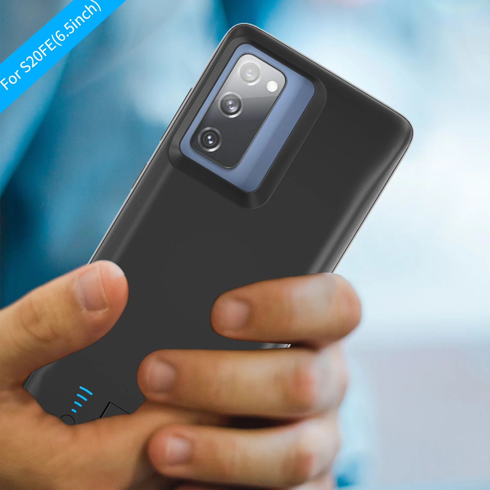 S20 Plus силиконовый ударопрочный чехол для зарядки аккумулятора для Samsung Galaxy Ultra S20 + расширенная батарея сзади для зарядки S20FE.