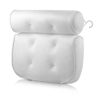 spa non slip bath pillow cushioned bath tub spa pillow bathtub head rest pillow with suction cups for neck back