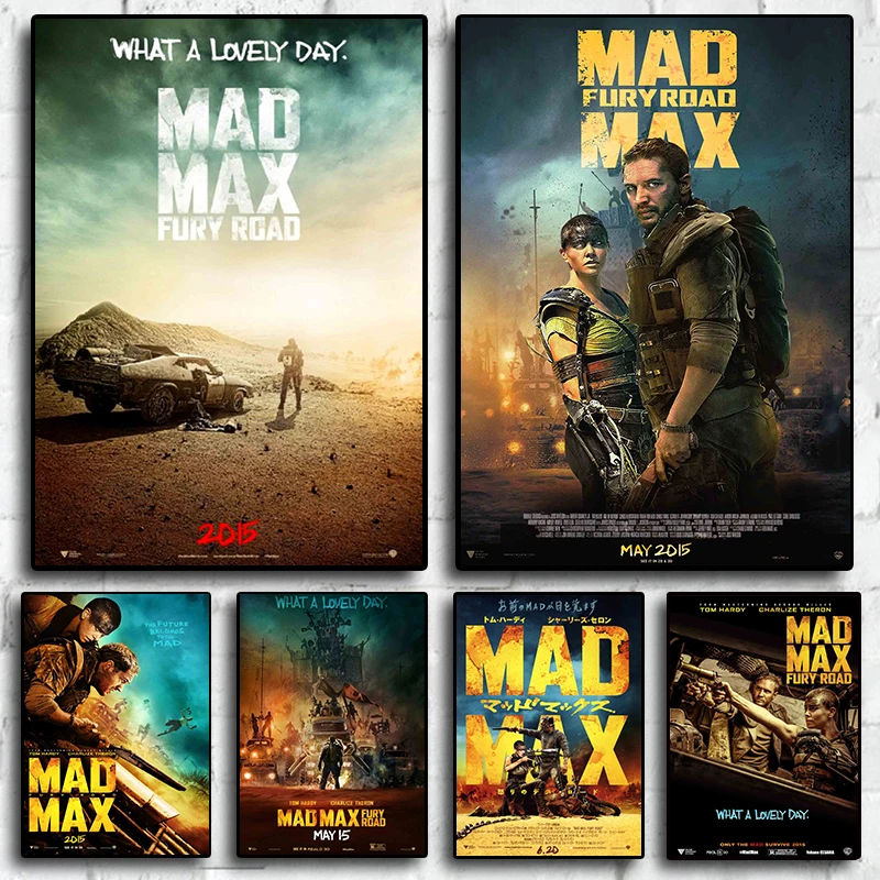 

Classic Racing Car Movie Mad Max Retro Poster Canvas Wall Art Decor Prints and Painting For Living Room Home Decoration Posters