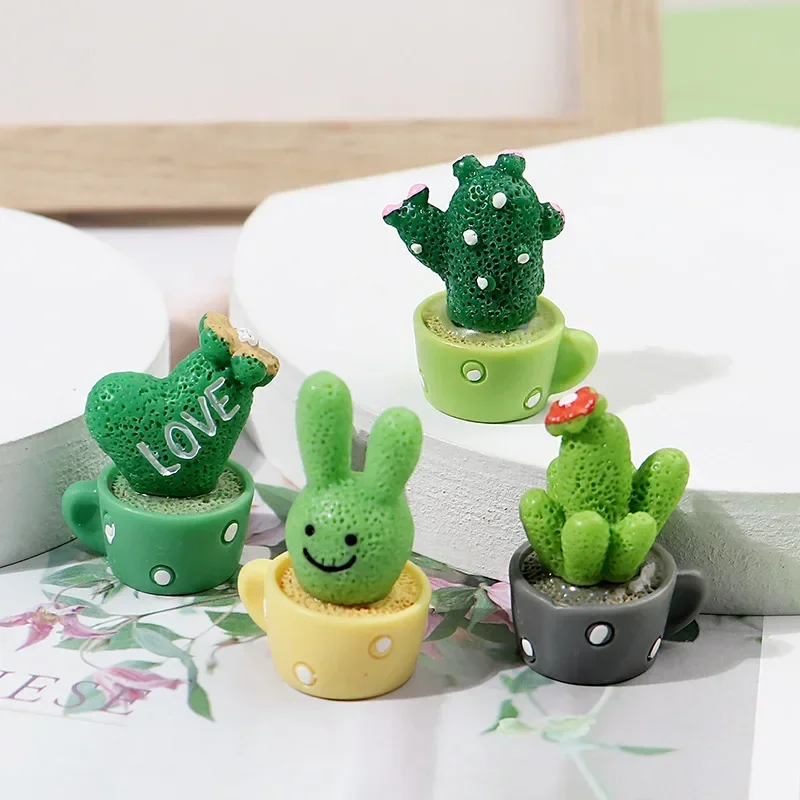 Маленький орнамент из смолы кактус микропейзажный миниатюрные предметы