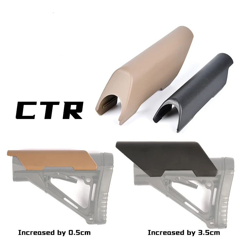 WADSN Тактический нейлон CTR High Low Cheek Riser Style MAG PUL Industry AR M4 Stock Страйкбольная винтовка Аксессуары для охотничьего оружия (art.: 3920ca279f6ee) - 3920ca279f6ee