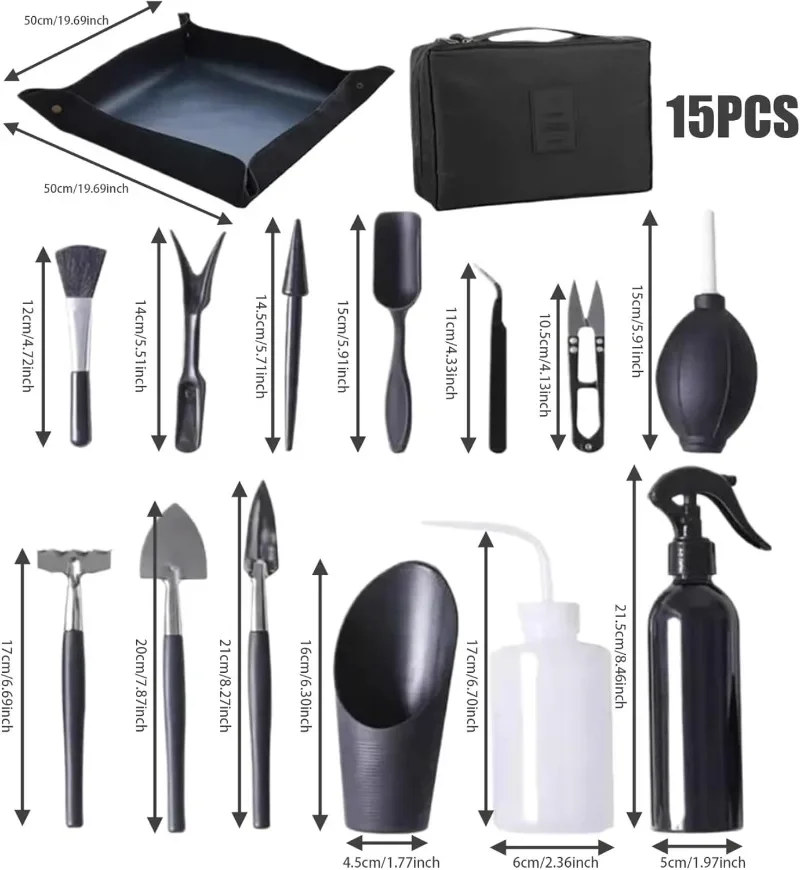 Набор инструментов для суккулентов 15 шт. мини-ручной набор бонсай дерево