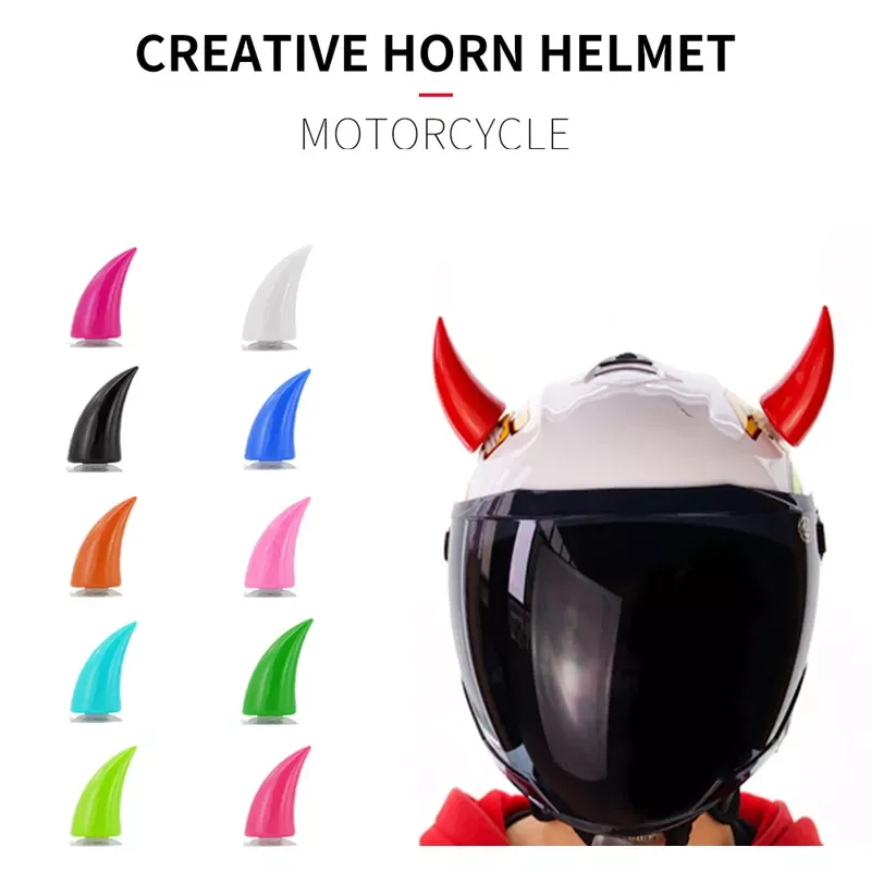 

Car Motorcycle Helmet Devil Horn Cute Ears Decoration Motocross Full Face Off Road Helmet Decoration Car Accessories