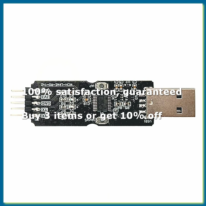 Фото Отладчик WCH LinkE CH32V003 для микроконтроллеров с архитектурой RISC-V, интерфейсом MCU/SWD, чипом ARM, 1 последовательный порт на USB-канал - DTB3 №1
