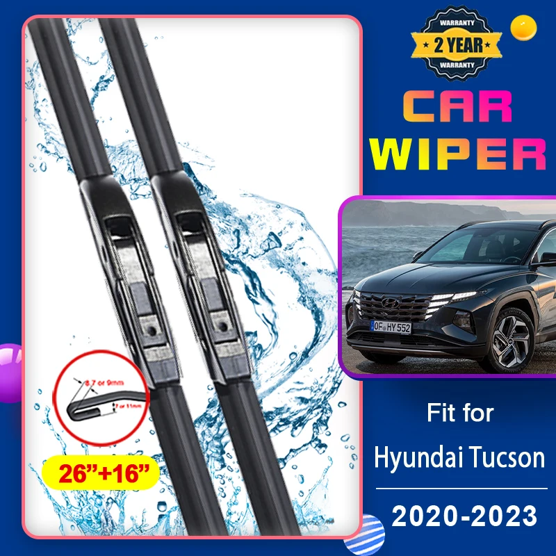 

Стеклоочистители для Hyundai Tucson Hybrid Phev SE R S X Line XG 2020 ~ 2023
