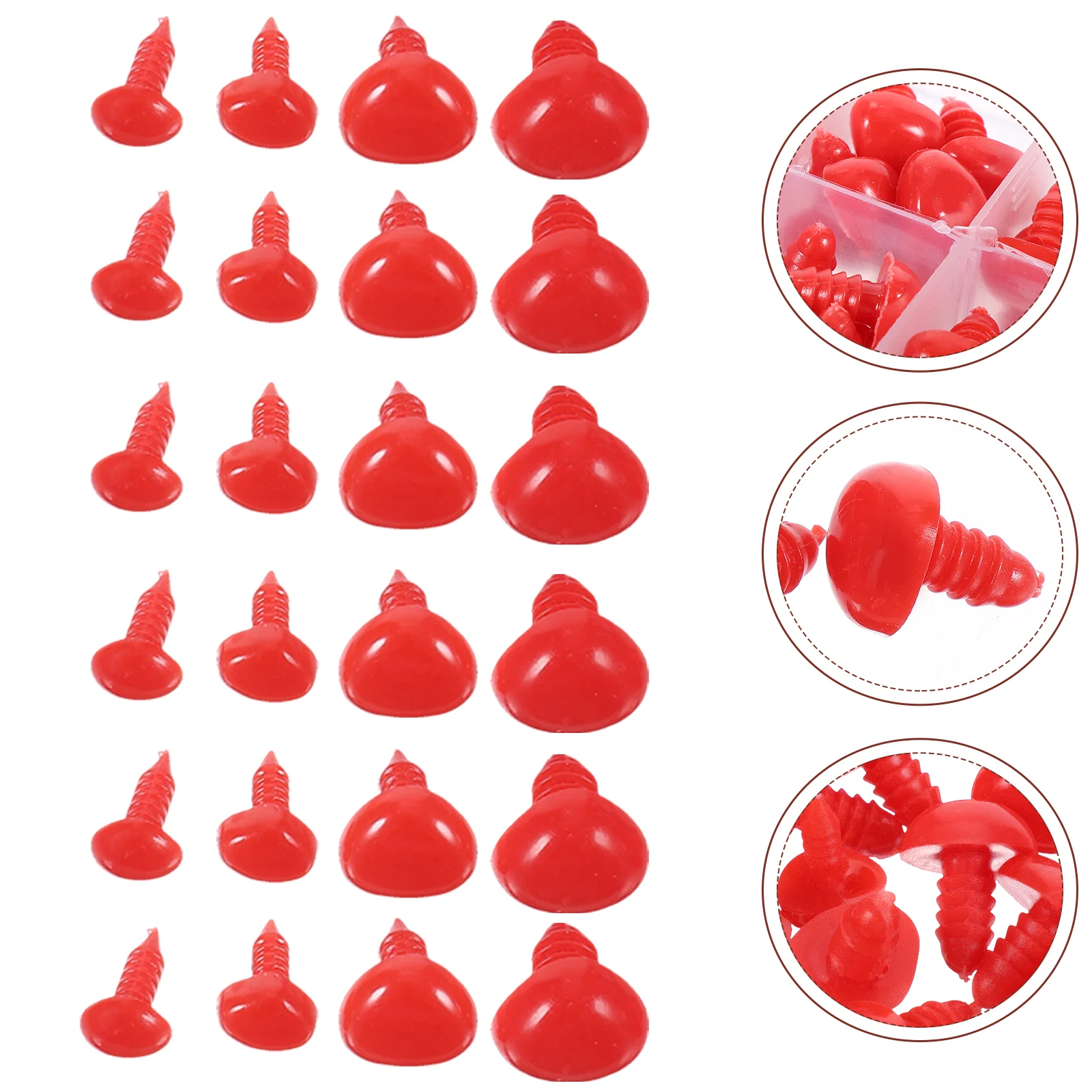 

100 Pcs Puppy Toys Accessories Supplies Craft Nose Stuffed Animals Safety Noses DIY