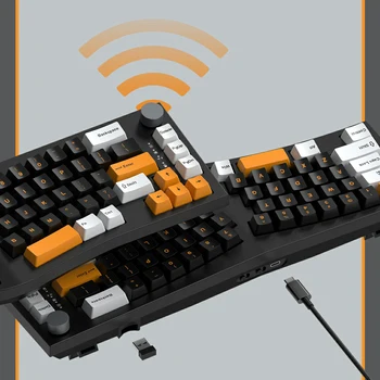 FEKER Alice 80 USB 유선 기계식 키보드, 핫 스왑 지원, 노트북 게이머 타이핑 PC 인체공학 기계식 키보드, 68 키