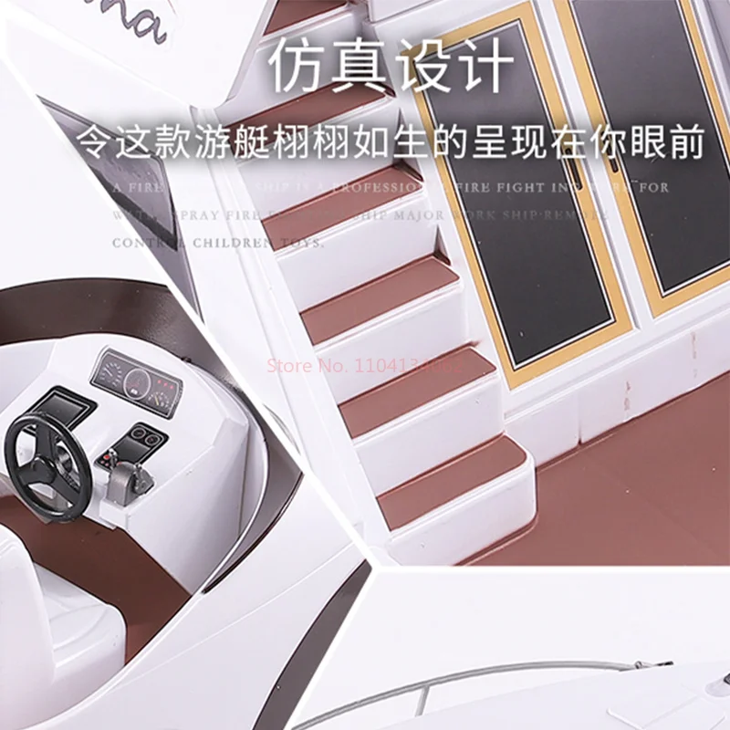 Henglong 2 4 г лодка с дистанционным управлением высокоскоростная имитация яхты