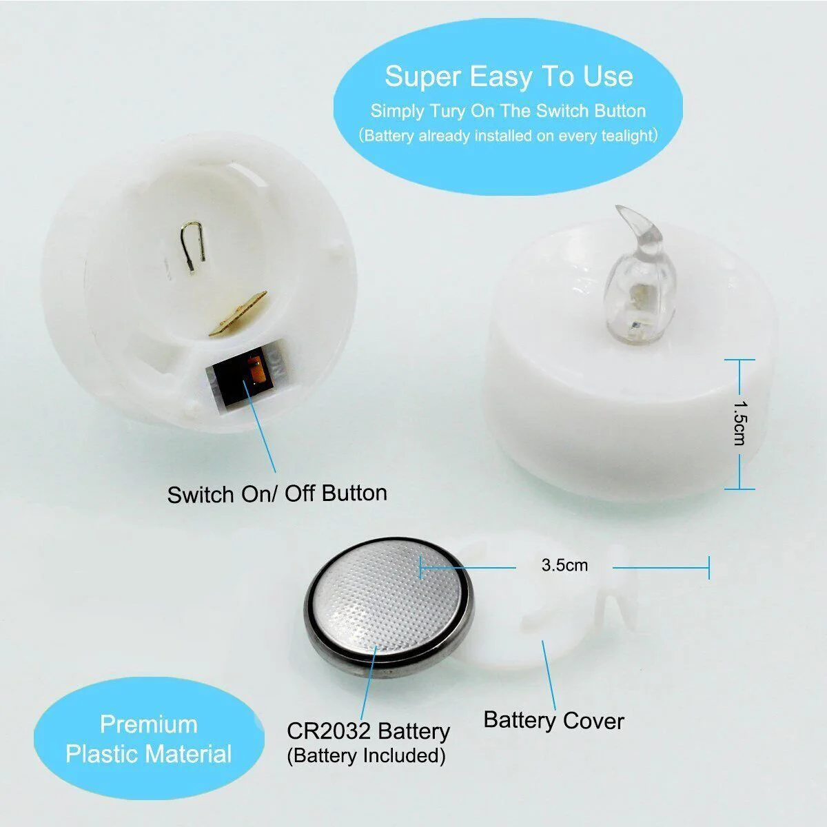 48 шт. украшения на день Святого Валентина рождественские светодиодные чайные