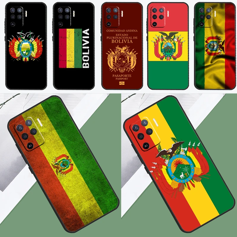 Чехол с флагом Боливии для OPPO A74 A54 A94 A3S A15 A16 A83 A91 A93 A52 A72 A5 A9 A31 A53 A53S 2020 Fundas