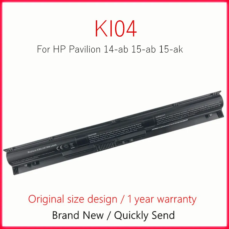 KI04 Аккумулятор для ноутбука HP Pavilion 14-ab 15-ab 15-ak HSTNN-LB6R 800009 -421 HSTNN-DB6T 800049 -001 HSTNN-LB6S