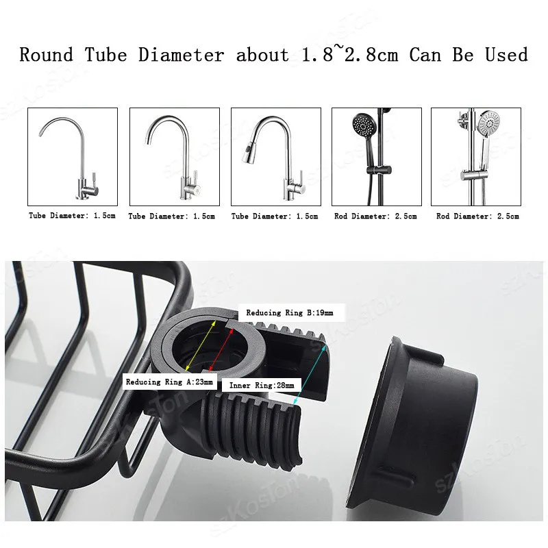 Аксессуары для ванной комнаты полки хранения смесителей душевая штанга стойка