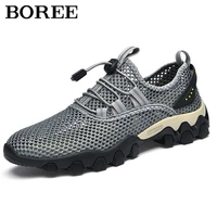 new design hiking wading shoes men non slip quick drying outdoor sneakers casual male breathable mesh lightweight treking shoes